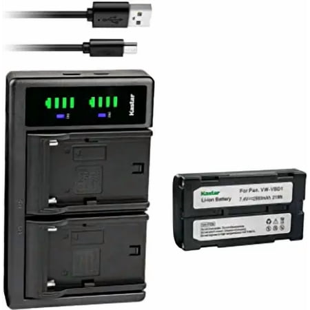 Kastar 1-Pack Battery and LTD2 USB Charger Replacement for BDC46B BDC-58 BDC58 BDC-70 BDC70 BLI-SRX1 SDL30 SDL50 CDC68 Energizer ERC610 Fuji VMBPL30A VMBPL60A Hitachi VM13A VM13J