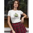 thumbnail image 2 of Stand Tall And Wear Crown Cactus T-Shirt Women -Image by Shutterstock, Female XX-Large, 2 of 4