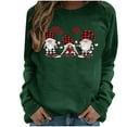 thumbnail image 1 of DPTALR Noël Femmes Décontracté Manches Longues Imprimé Sweat-Shirts Tops, 1 of 9
