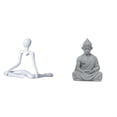 thumbnail image 1 of Estatua de Buda mono pensador abstracto creativo, figura decorativa, escultura única, adorno para entrada, dormitorio, regalo de inauguración de, 1 of 8