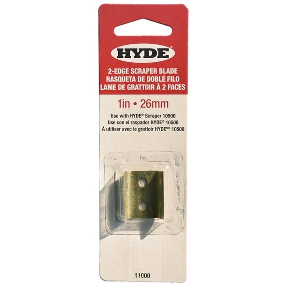 1" Hyde Tools 11000 Hyde Lifetime 2-Edge Replacement Scraper Blade
