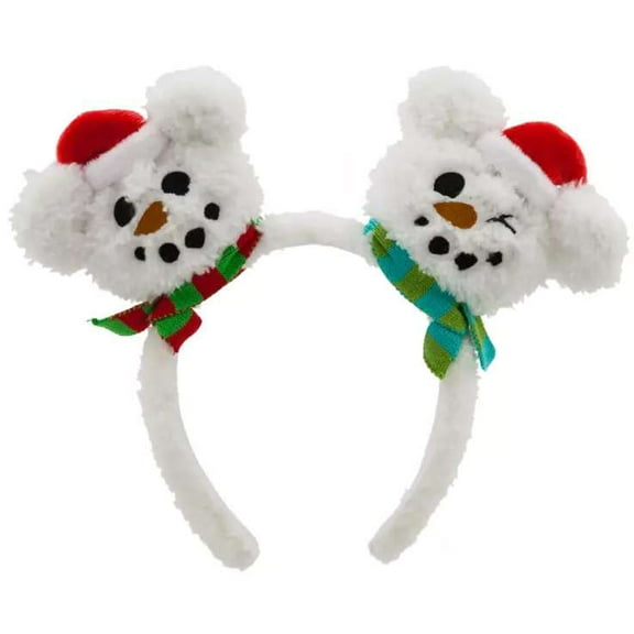 Disney 2025 Holiday Mickey Mouse Snowman Headband for Adults