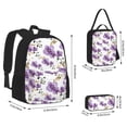 thumbnail image 2 of Fotbe Orchids Flowers Set Escolar 3 en 1 para Niños - Mochila Duradera con Lonchera Aislante y Estuche para Lápices - Mochila Escolar para Niños y Niñas, 2 of 7
