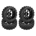 thumbnail image 3 of LYUMO 4pcs/set Racing Off-Road Vehicle Tires Rubber Tyre Wheel Rim for RC 1:10 Car Part, 1/10 Off-road Tires, RC Accessory, 3 of 8