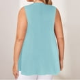 thumbnail image 3 of Aofany Plus Size Tank Tops for Women Flowy V Neck Women Shirts Loose Fit Summer Sleeveless Tops, 3 of 5