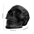 thumbnail image 3 of Eliaeconx Decorative Skeleton Skull, Artistic Halloween Display Piece, Personalized Home Decor for Interior Wall and Shelf Decorating, Black, 3 of 6