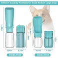 thumbnail image 2 of (bleu) Bouteille D'eau Pliable Pour Chien - 550ml Bouteille D'eau Portable Pour Chiens Et Chats Pour Les Promenades En Plein Air, La Randonne Et L, 2 of 5