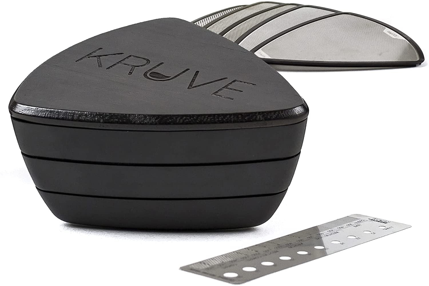 KRUVE Sifter BASE, 5 Grind Sieves, Measure, Calibrate, Refine Coffee