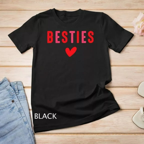 Kiraa Tee With Besties Cute Matching Mother Daughter Friend Valentine'S Day Unisex S-5Xl T-Shirt