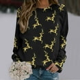 thumbnail image 2 of toraway Sweat à Capuche pour Femmes, Fermeture Éclair, Manches Longues, Imprimé Joyeux Noël, Col Rond, Décontracté, TG, 2 of 4