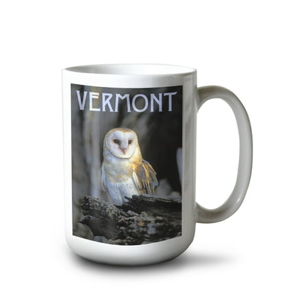

15 fl oz Ceramic Mug Vermont Barn Owl Dishwasher & Microwave Safe