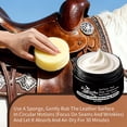 thumbnail image 5 of ZZkhGO Leather Conditioning Balm, Penetrating Leather Restorer Cream with Sponge for Furniture Shoes, Deep Nourishing Balm 30ml for Car Seats Bags Sofa, 5 of 7