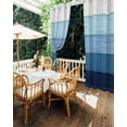 thumbnail image 5 of Outdoor Curtains for Patio Navy Blue Striped Gradient Rustic Wood Board Waterproof Privacy Outside Curtains with 2 Tiebacks Grommet Top Pergola Curtains for Porch Cabana Gazebo 1 Panel, 54x108 inch, 5 of 7
