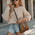 thumbnail image 4 of Tutolipy Vintage Embossed Wolf Satchel Bag, Lightweight Ladies Crossbody Shoulder Bag Fashion Waterproof Crossbody Bag for Dating Daily Life, 4 of 7