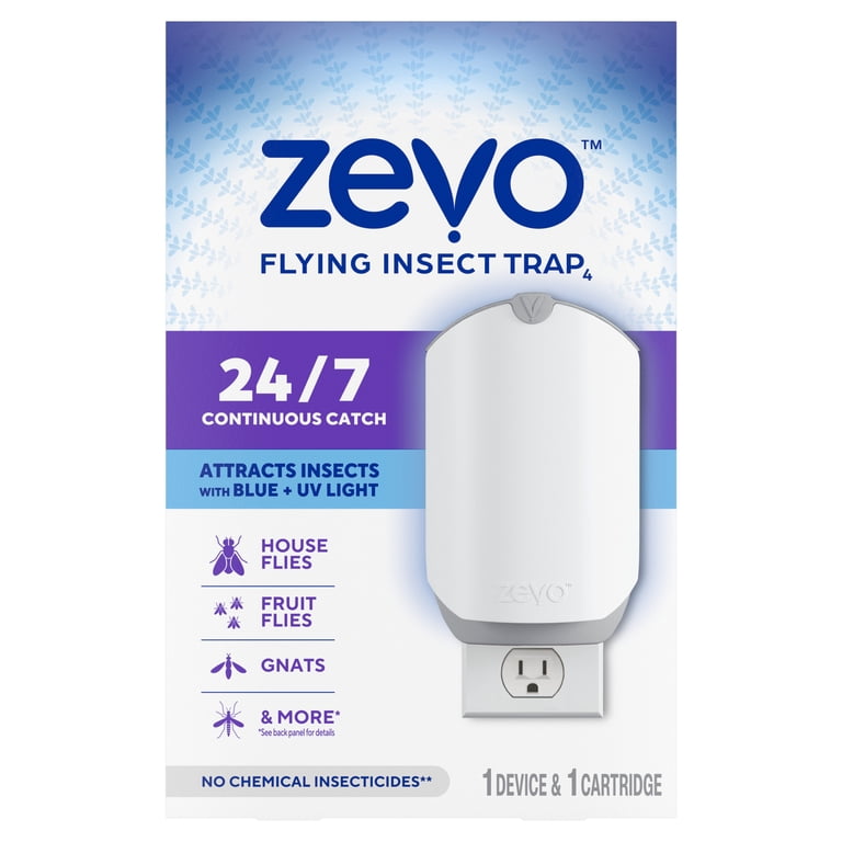 Zevo Indoor Flying Insect, House Bug and Fruit Gnat Fly Trap