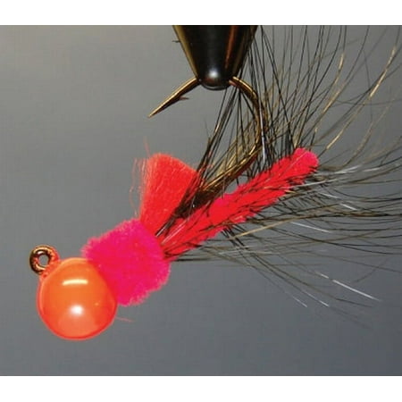 UPC: 0871807000476 | Aerojig Hackle #47 – Flame & Black Jig