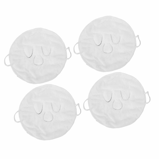 Toalla facial con compresas calientes, 4 unidades, 3 orificios, gran capacidad de absorción de agua, suave y agradable para la piel, toalla de vapor para mujeres y hombres