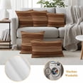 thumbnail image 5 of Brown Western Outdoor Pillow Covers 24x24 Set of 2,Waterproof Patio Throw Pillowcase Protectors,Vintage Farmhouse Wood Barn Door Square Decorative Pillow Shams Cushion Covers for Seat Bed Couch Sofa, 5 of 8
