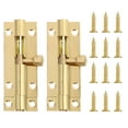 thumbnail image 3 of Practical Golden Copper Bolt for Wood Door Window Locking 2 Inches Wide, 3 of 8