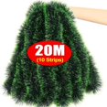 thumbnail image 3 of Christmas Green Cane Ribbons Garland DIY Xmas Tree Ornaments Green Cane Ribbons Wreath Hanging Pendents Navidad Party Decoration, 3 of 5