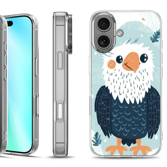 For iphone 16 Phone Case Cover, by OneToughShield - Eagle Smile