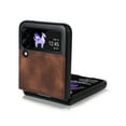 thumbnail image 3 of Slim Flip Case for Samsung Galaxy Z Flip4 5G 2022 (6.7 inch), Allytech Lightweight Durable PU Leather Anti-Slip Shockproof Case for Galaxy Z Flip 4, Brown, 3 of 7
