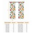 thumbnail image 6 of Fsddascl Summer Blackout Curtains for Bedroom/Living Room, Thermal Insulated Kitchen Curtains, Watermelon Starfish Ice Cream Starfish Lemon Grommet Darkening Window Treatment Drapes 42"x63"x2, 6 of 6