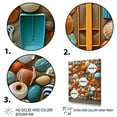 thumbnail image 3 of Designart "Beach Toys composition III" Abstract Floater Framed Wall Art Print, 3 of 7