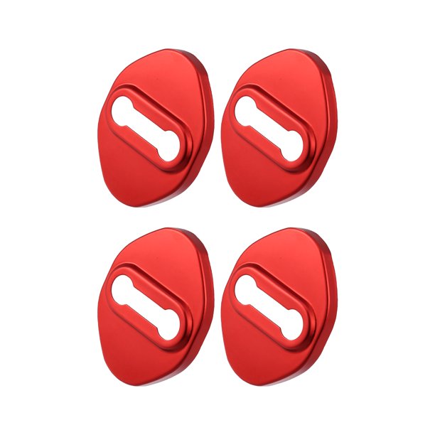 4 Uds. Cubiertas de pestillos de cerradura de puerta de coche Protector de cerradura de puerta de acero inoxidable para Suzuki Vitara 2016-2020 rojo Unique Bargains protectores de entrada de puerta automotriz