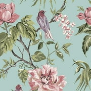 NEXT Birds and Blooms Duck Egg Wallpaper