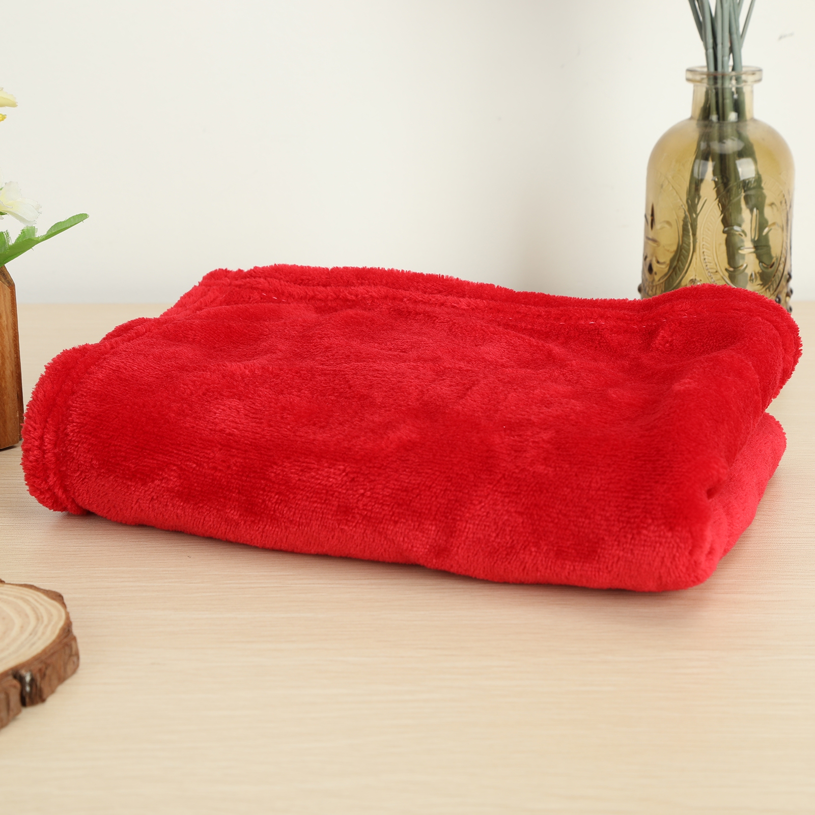 dianhelloya Coral Fleece Blankets Super Soft Shaggy Universal Solid