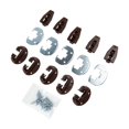 thumbnail image 3 of Diapositivas de cajón Set 5 juegos prácticos con respaldo de metal y tornillos Reparación del cajón Piezas de reparación Cajón de cajón con rodillo, 3 of 10