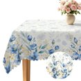 thumbnail image 7 of Nanqianyi Light Blue Watercolor Floral Rectangle Tablecloth,60x102 Inch,Waterproof Table Cover for Dining Party Kitchen Decor, 7 of 7