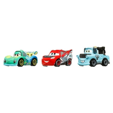 Disney and Pixar Cars Toys, Mini Racers 3-Pack Metal Toy Cars