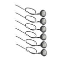 thumbnail image 1 of Unique Bargains Truck LED Trailer Lights 24V Plastic Round Waterproof Marker Lights White 6 Pcs, 1 of 7