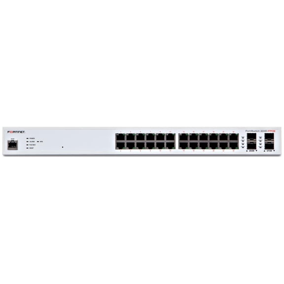 Fortinet FS-224D-FPOE FORTINET FORTISWITCH 224D-FPOE - SWITCH - MANAGED - 24 X 10/100/1000 (POE )