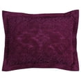 thumbnail image 4 of Better Trends 3 Piece Chenille Bedspread Set for Full/Double Bedspread 100% Cotton Lightweight Bedspread for all Season Ashton Collection (Plum), 4 of 6