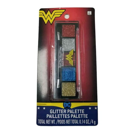 Wonder Woman Glitter Palette Makeup Costmetic Kit Costume Accessory