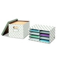 thumbnail image 4 of Boîte de rangement décorative Fellowes Bankers Box (lot de 2), carton ondulé, 4 of 4