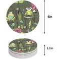 thumbnail image 1 of FMSHPON Frog Dragonfly Set of 6 Round Coaster for Drinks, Absorbent Ceramic Stone Coasters Cup Mat with Cork Base for Home Kitchen Room Coffee Table Bar Decor, 1 of 6