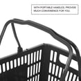 thumbnail image 5 of BESTOYARD 1Pc Practical Black Plastic Basket for Grocery and Seasoning Storage, 5 of 7