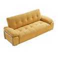 thumbnail image 3 of Leumius 89" Chenille Sofa Couch with Extra Deep Seats,Comfy 3 Seater Sofa Upholstered Couch for Living Room,Yellow, 3 of 8