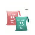 thumbnail image 2 of 2PCS 30*40cm Large Travel Laundry Bag Wet Dry Bag Washable Dirty Clothes Drawstring Bag Suitable For Gym Clothes Swimwear Fitness Available In Blue Pink Black Gray, 2 of 2
