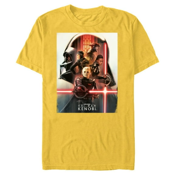 Star Wars Obi-Wan Kenobi Character Poster - Short Sleeve Blended T-Shirt for Adults - Customized-Yellow
