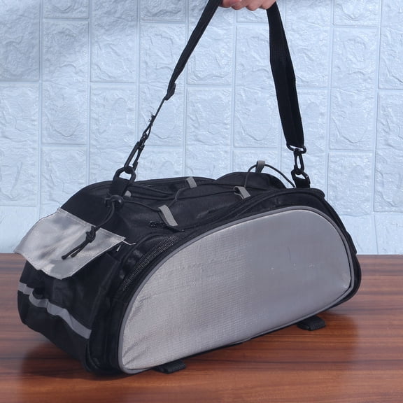 LOLIPPYY MultiFunctional 600D Polyester Storage Pouch Cycling Seat Pack Bike Saddle Bag with Reflective Strap 12.0 x 5.0 x 5.0 cm