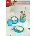 thumbnail image 4 of Juego de accesorios de baño LaMarriti Teal Glass, 5 piezas, 4 of 7