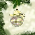 thumbnail image 3 of Personalized Cowboy Cowgirl Christmas Ornaments, Disco Ball Cowboy Hat Ornament, Cowboy Hat Ornaments for Christmas Tree, Western Cowboy Christmas Ornaments, Cowboy Boots Christmas Ornament (ON710) -, 3 of 6