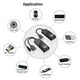 thumbnail image 2 of USB 2.0 Extender over Cat5 Cat5E Cat6 Ethernet Cable Transfer Up to 100M RJ45 Receiver with DC5V/2A Power Adaptor (EU), 2 of 3