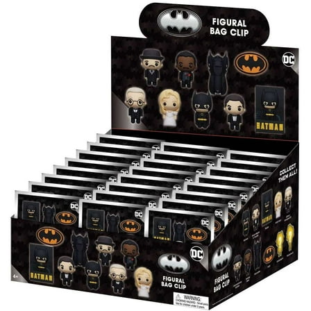 DC 3D Figural Foam Bag Clip Batman (1989) Mystery Box (24 Packs)