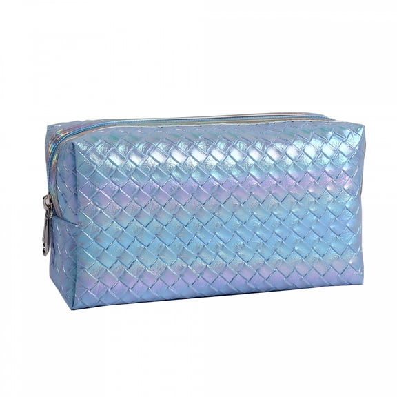 GASTROPOD Medium Small Makeup Bag, Portable Travel Cosmetic Bag Zipper Pouch PU Leather Waterproof Toiletry Bag for Women Girls